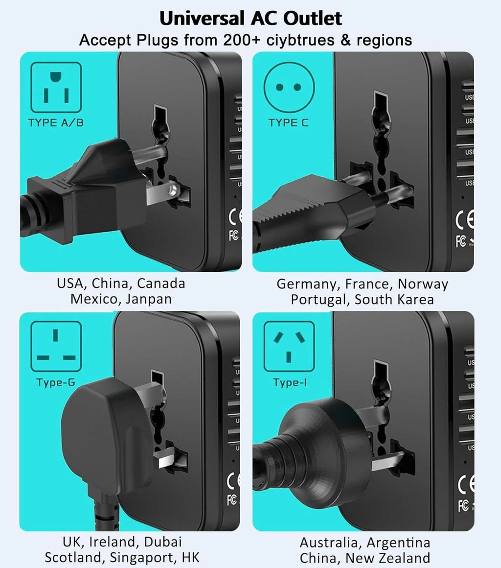 5-In-1 Universal Travel Adapter