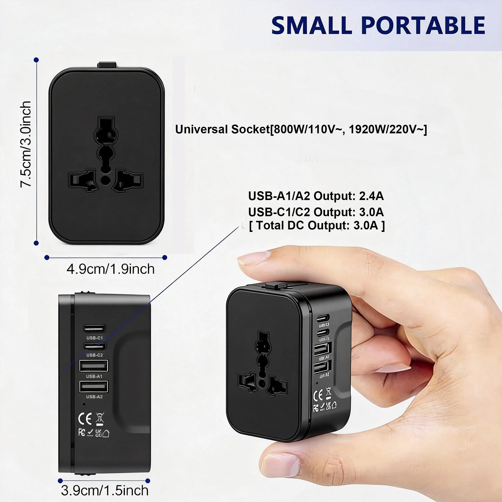 5-In-1 Universal Travel Adapter